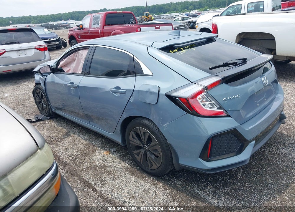 2017 HONDA CIVIC EX VIN: SHHFK7H59HU227034