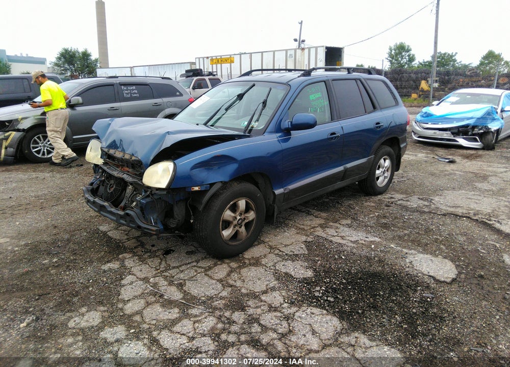 2006 HYUNDAI SANTA FE GLS VIN: KM8SC73D96U101655