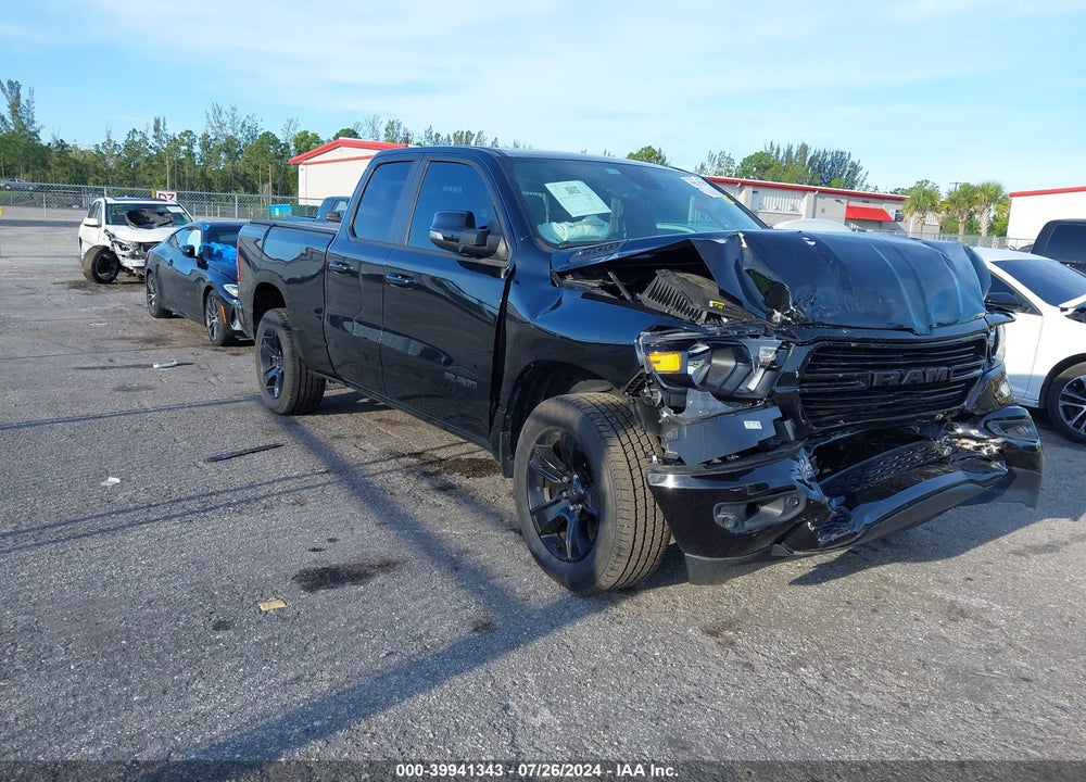 2020 RAM 1500 BIG HORN QUAD CAB 4X2 6'4 BOX VIN: 1C6RREBT0LN202496