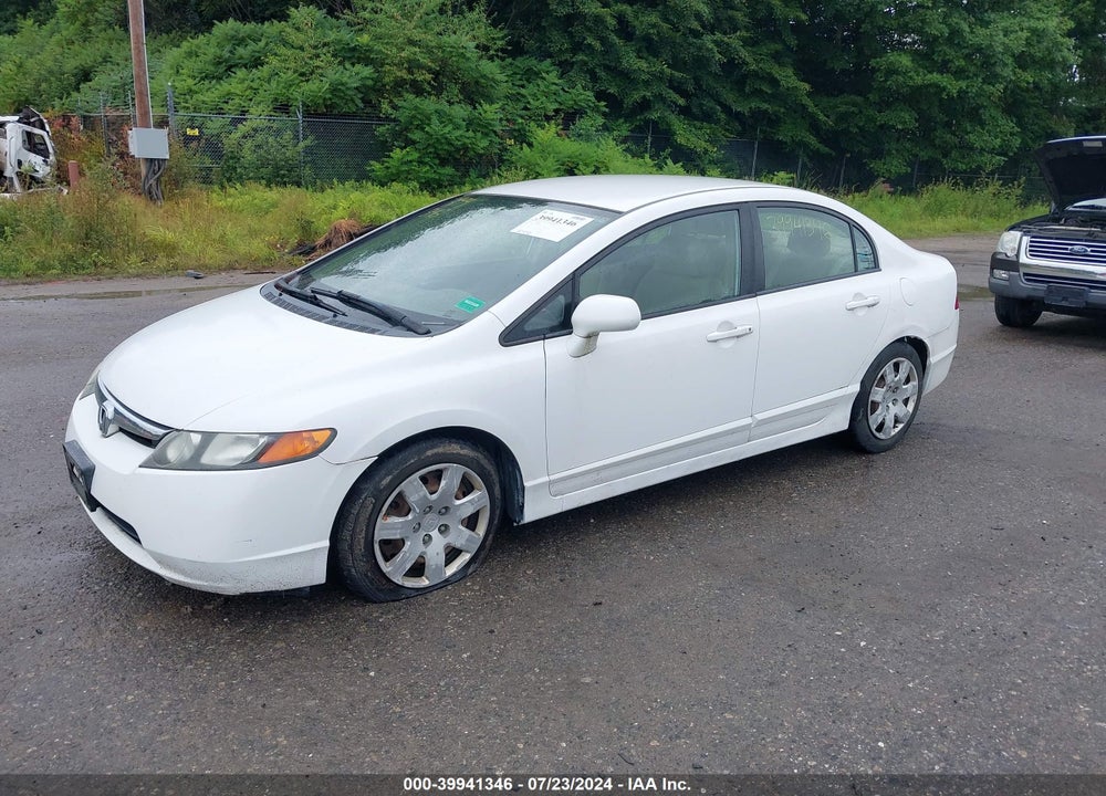 2007 HONDA CIVIC LX VIN: 2HGFA165X7H307411