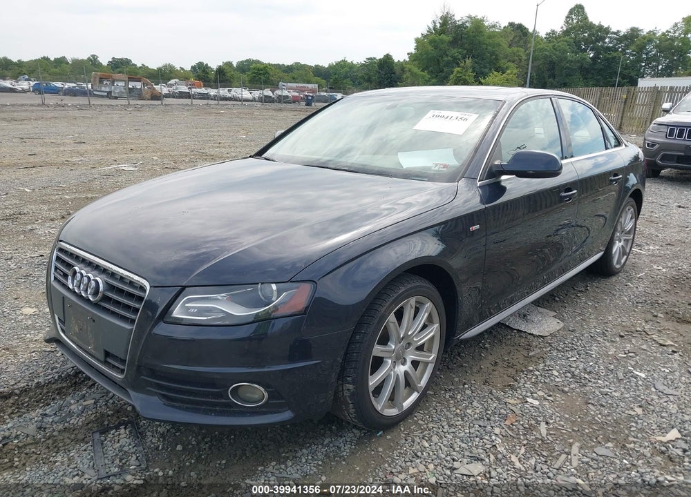 2012 AUDI A4 2.0T PREMIUM VIN: WAUFFAFL7CN021514