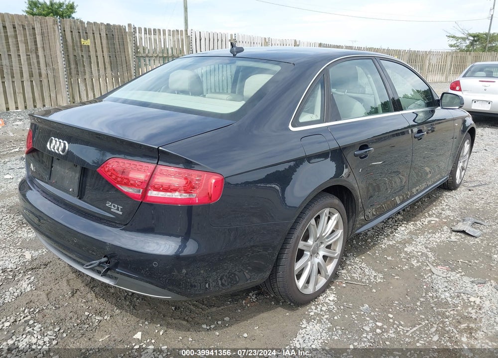 2012 AUDI A4 2.0T PREMIUM VIN: WAUFFAFL7CN021514