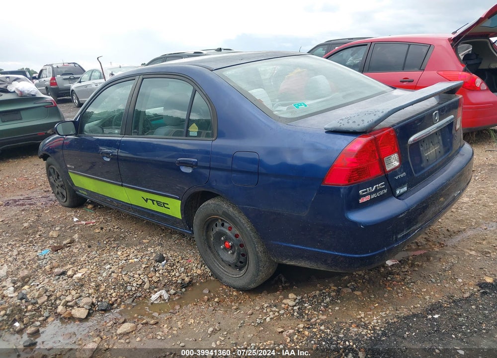 2003 HONDA CIVIC EX VIN: 1HGES26783L019741