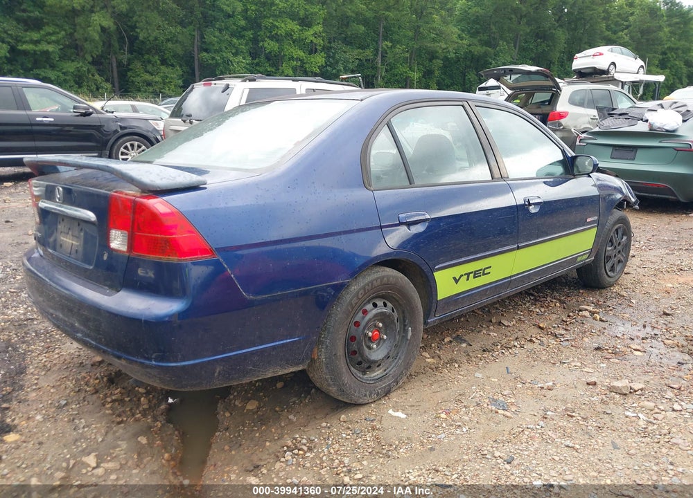 2003 HONDA CIVIC EX VIN: 1HGES26783L019741