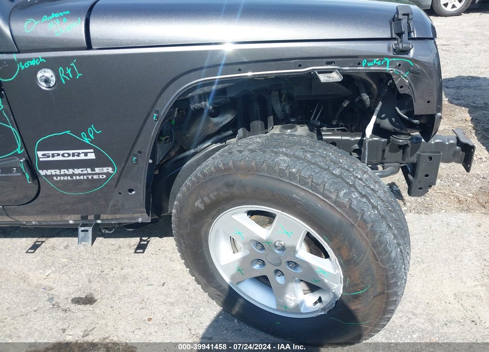2017 JEEP WRANGLER UNLIMITED SPORT 4X4 VIN: 1C4BJWDGXHL700103