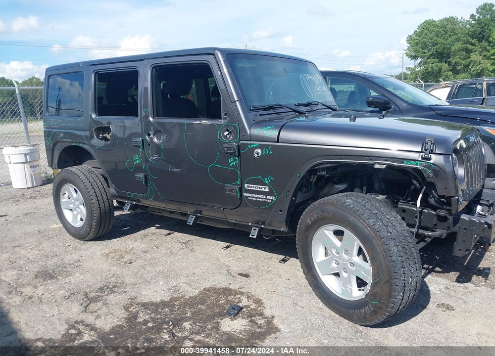 2017 JEEP WRANGLER UNLIMITED SPORT 4X4 VIN: 1C4BJWDGXHL700103
