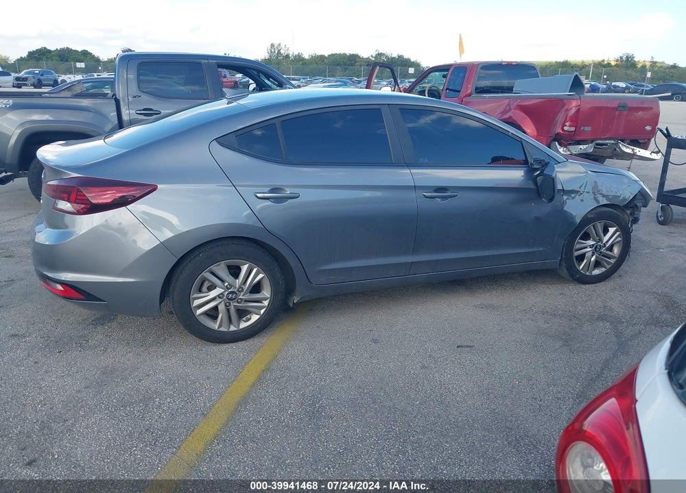 2019 HYUNDAI ELANTRA SEL VIN: 5NPD84LF0KH468186