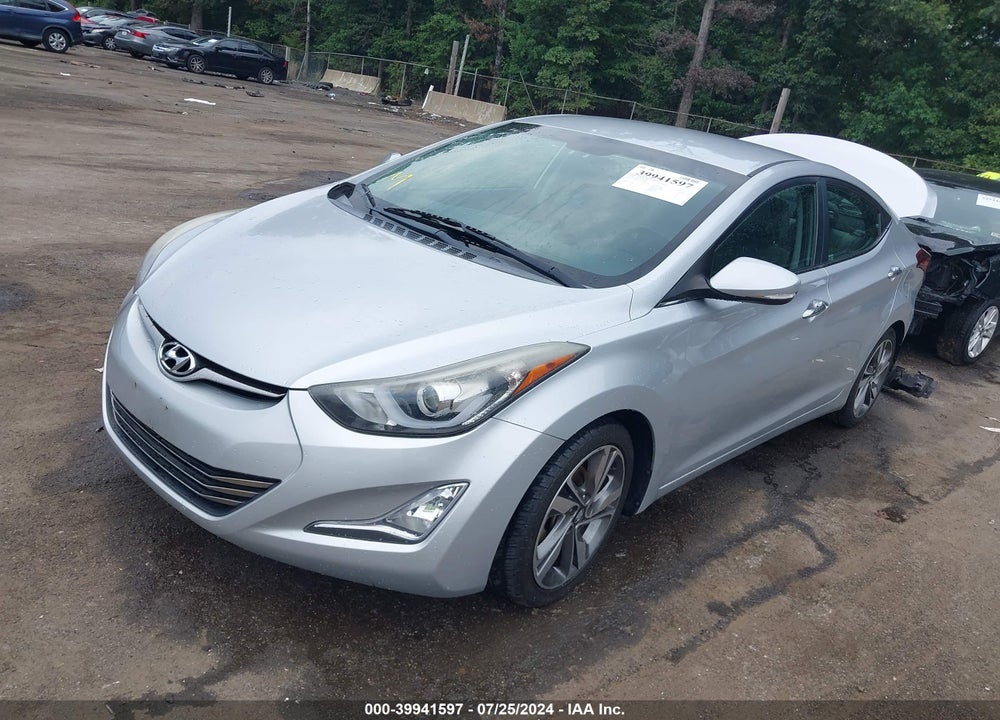 2014 HYUNDAI ELANTRA LIMITED VIN: 5NPDH4AE3EH510896