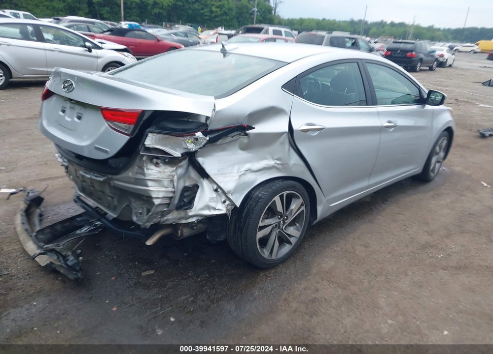 2014 HYUNDAI ELANTRA LIMITED VIN: 5NPDH4AE3EH510896