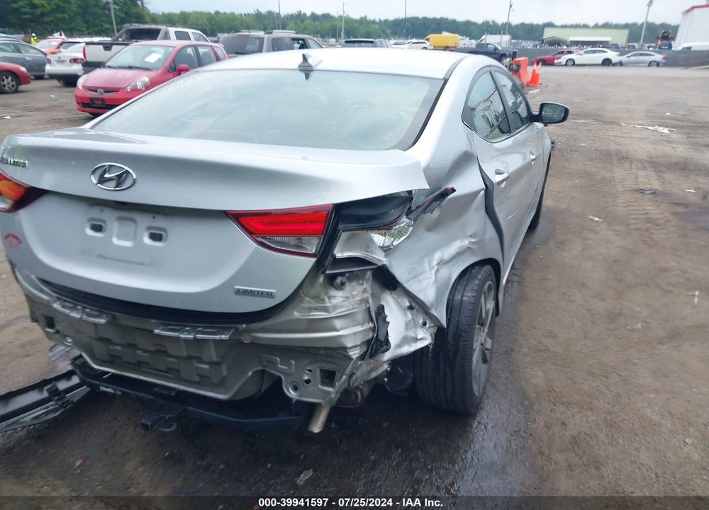 2014 HYUNDAI ELANTRA LIMITED VIN: 5NPDH4AE3EH510896