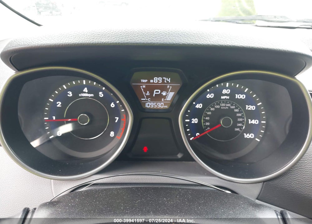 2014 HYUNDAI ELANTRA LIMITED VIN: 5NPDH4AE3EH510896