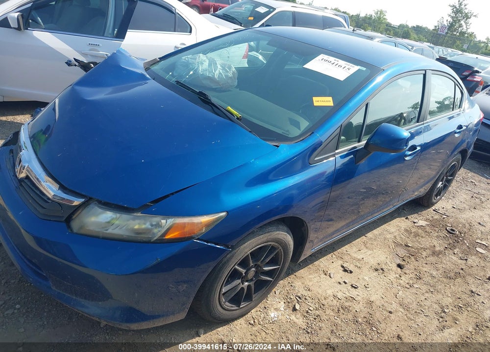 2012 HONDA CIVIC LX VIN: 2HGFB2F5XCH547488