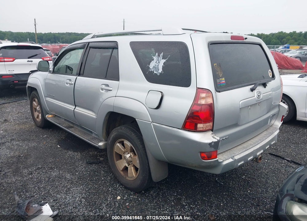 2004 TOYOTA 4RUNNER LIMITED V6 VIN: JTEBU17R940021941