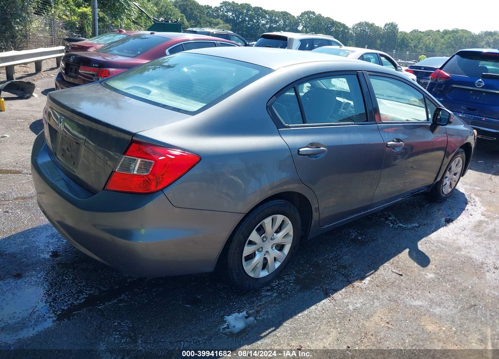 2012 HONDA CIVIC VIN: 19XFB2F54CE079994