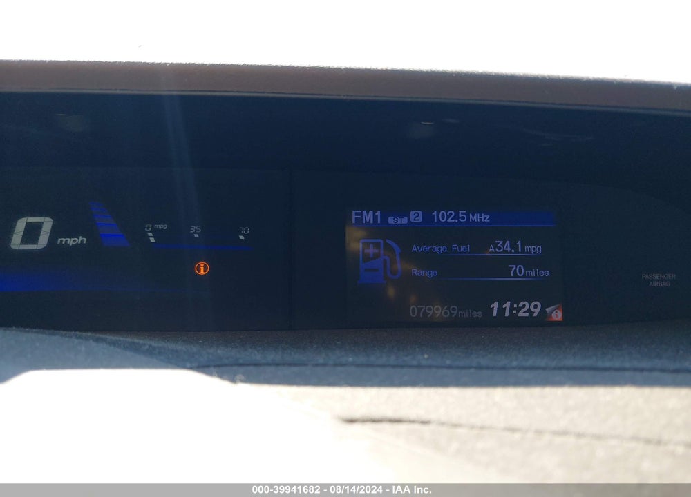 2012 HONDA CIVIC VIN: 19XFB2F54CE079994