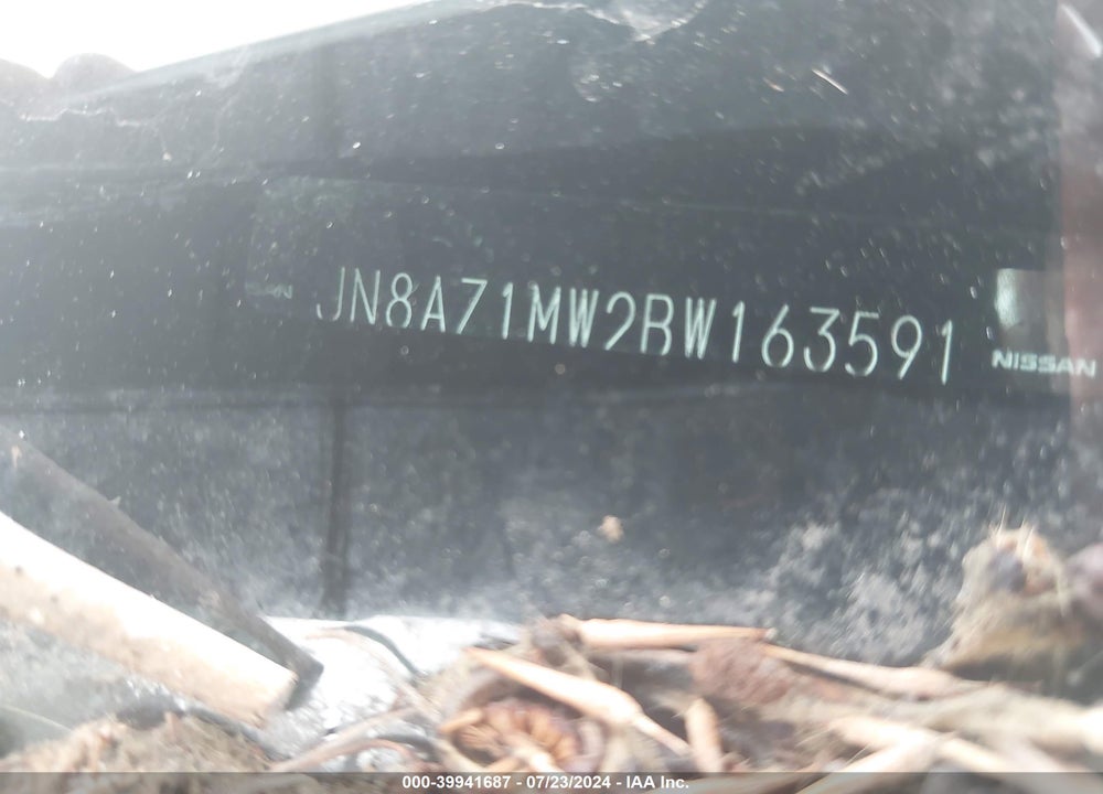 2011 NISSAN MURANO S VIN: JN8AZ1MW2BW163591