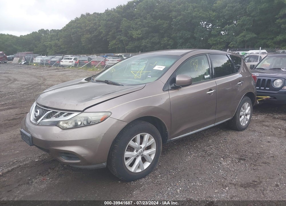 2011 NISSAN MURANO S VIN: JN8AZ1MW2BW163591