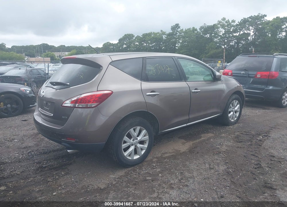 2011 NISSAN MURANO S VIN: JN8AZ1MW2BW163591