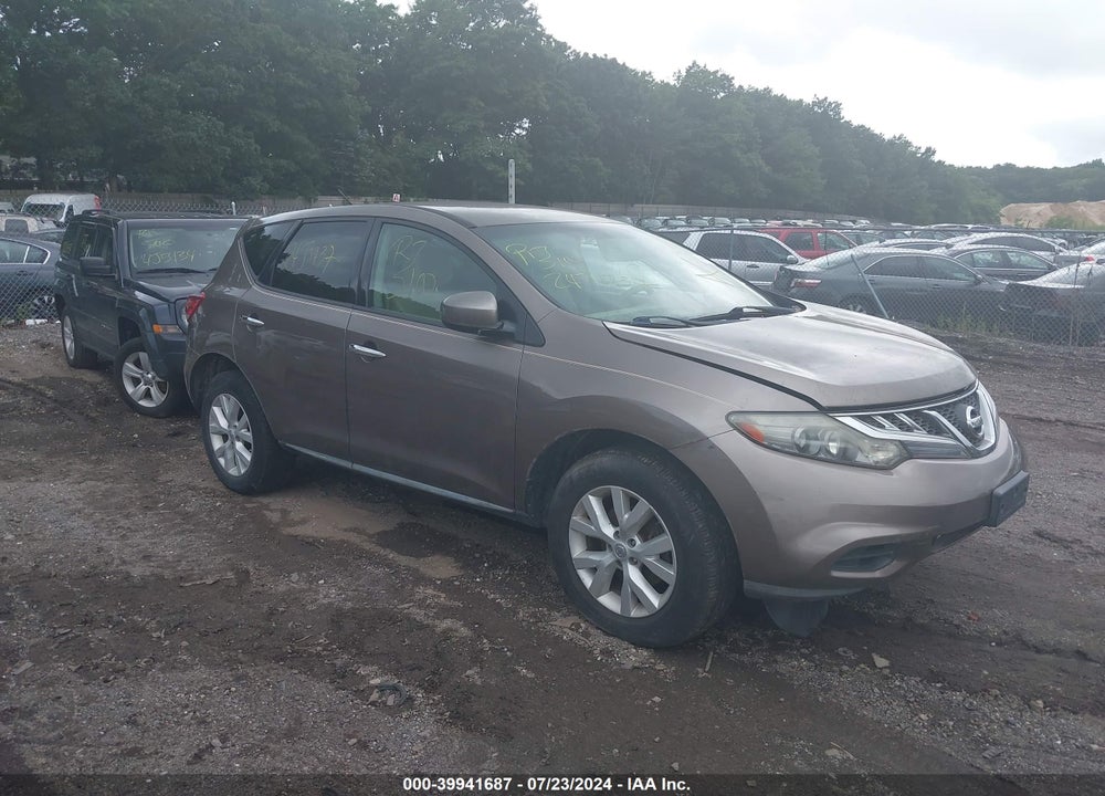 2011 NISSAN MURANO S VIN: JN8AZ1MW2BW163591