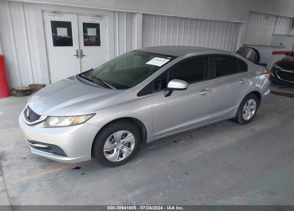 2014 HONDA CIVIC LX VIN: 19XFB2F56EE044411