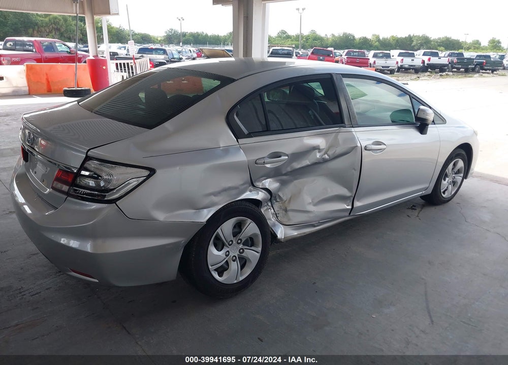 2014 HONDA CIVIC LX VIN: 19XFB2F56EE044411