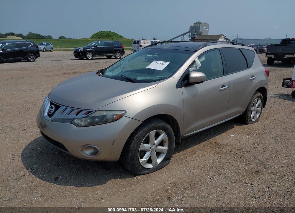 2009 NISSAN MURANO SL VIN: JN8AZ18U89W021667
