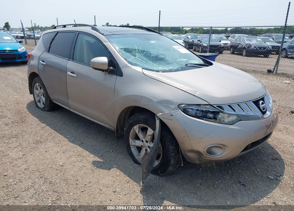 2009 NISSAN MURANO SL VIN: JN8AZ18U89W021667