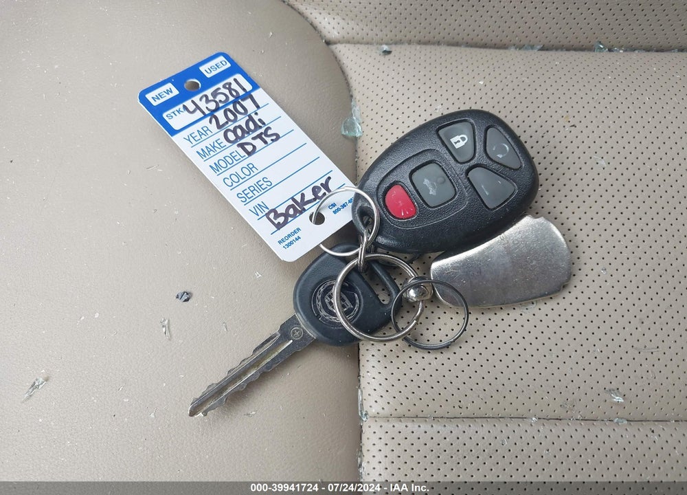 2007 CADILLAC DTS LUXURY II VIN: 1G6KD57Y87U221115