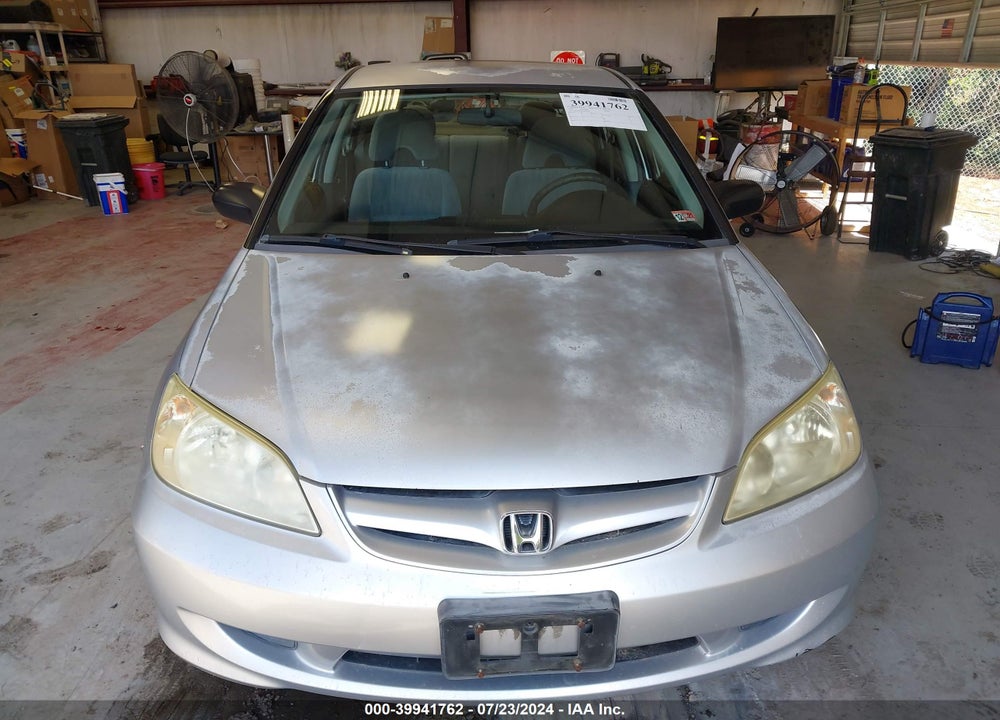 2005 HONDA CIVIC LX VIN: 2HGES16545H607385