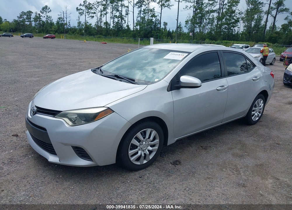 2015 TOYOTA COROLLA LE VIN: 5YFBURHEXFP266268