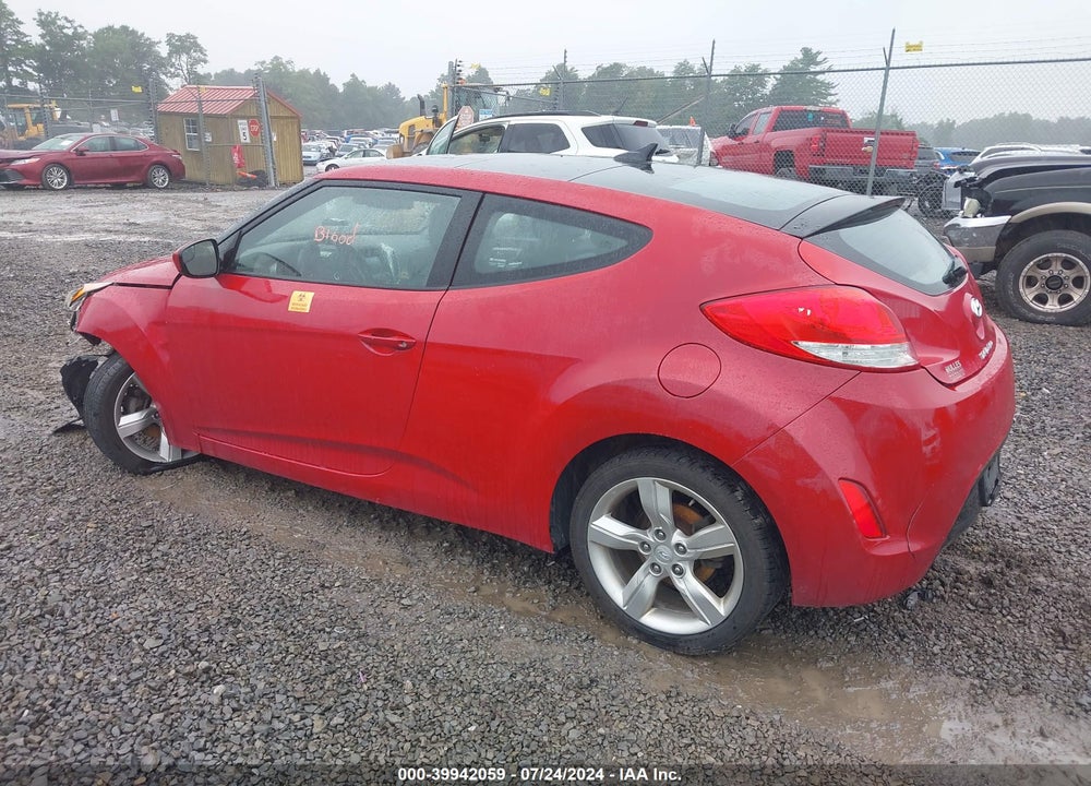2014 HYUNDAI VELOSTER BASE W/BLACK VIN: KMHTC6AD8EU216912