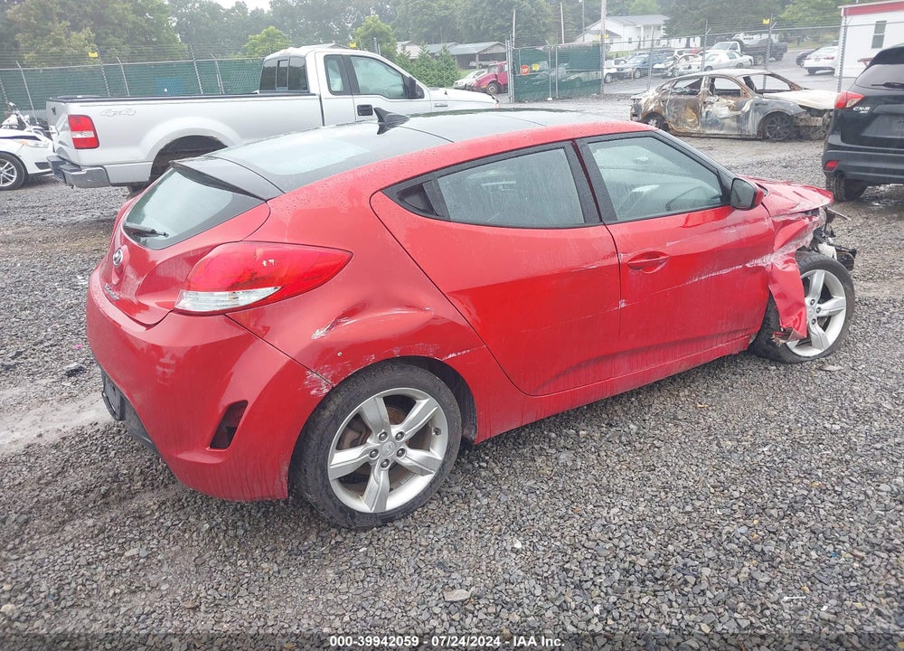 2014 HYUNDAI VELOSTER BASE W/BLACK VIN: KMHTC6AD8EU216912