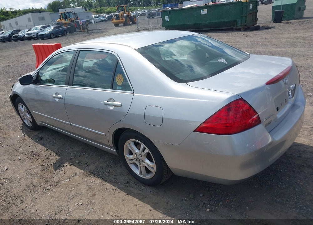 2007 HONDA ACCORD VIN: 1HGCM56387A189633