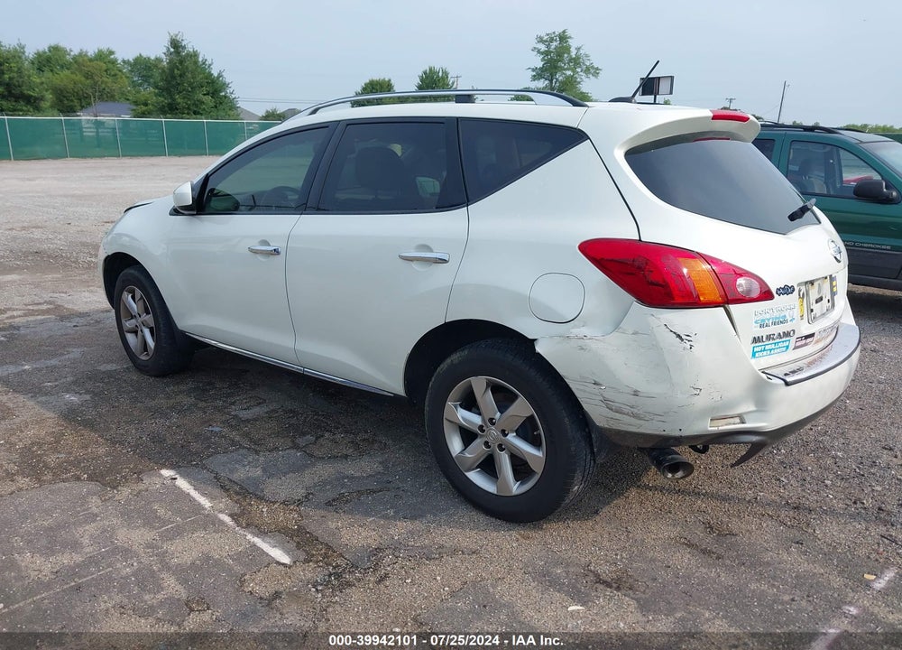 2010 NISSAN MURANO SL VIN: JN8AZ1MWXAW137836