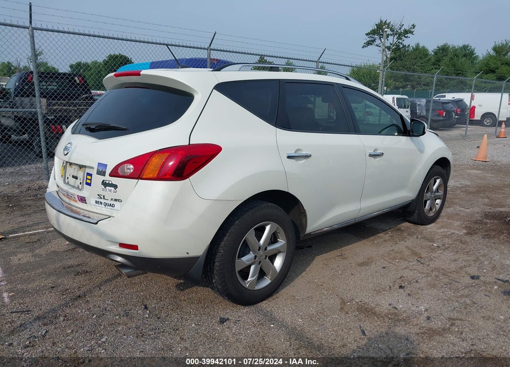 2010 NISSAN MURANO SL VIN: JN8AZ1MWXAW137836