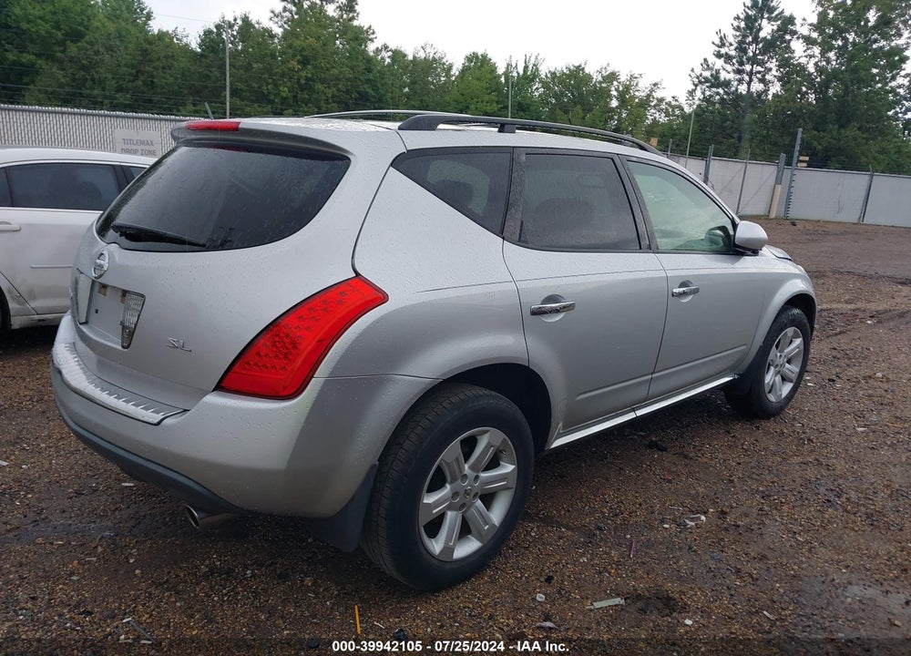 2007 NISSAN MURANO SL VIN: JN8AZ08T97W532190