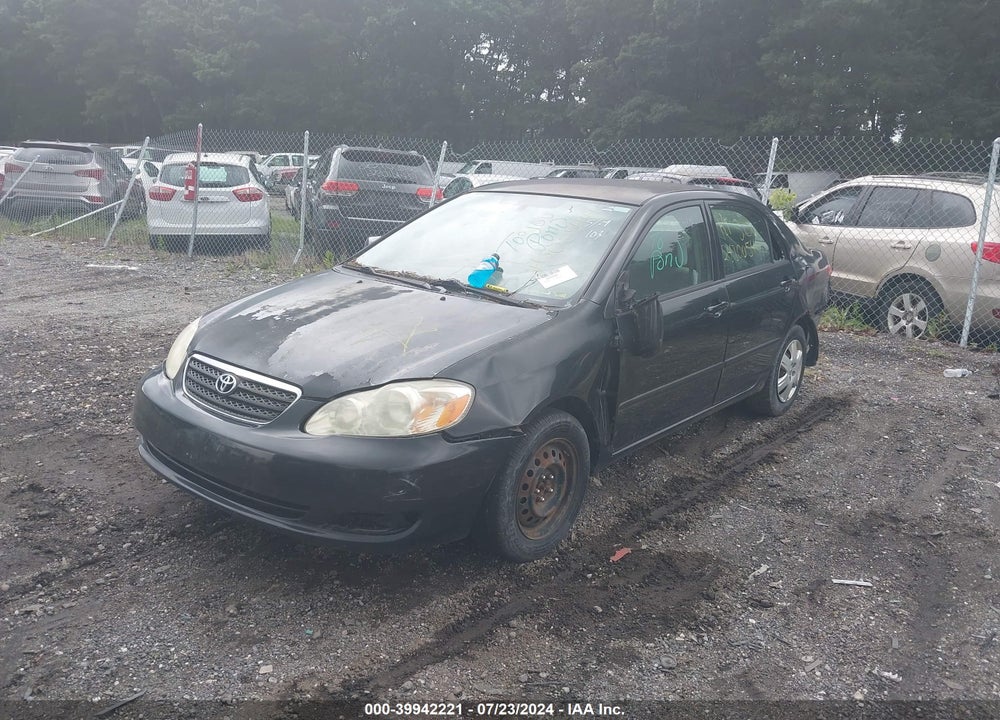 2008 TOYOTA COROLLA LE VIN: 2T1BR32E18C885867