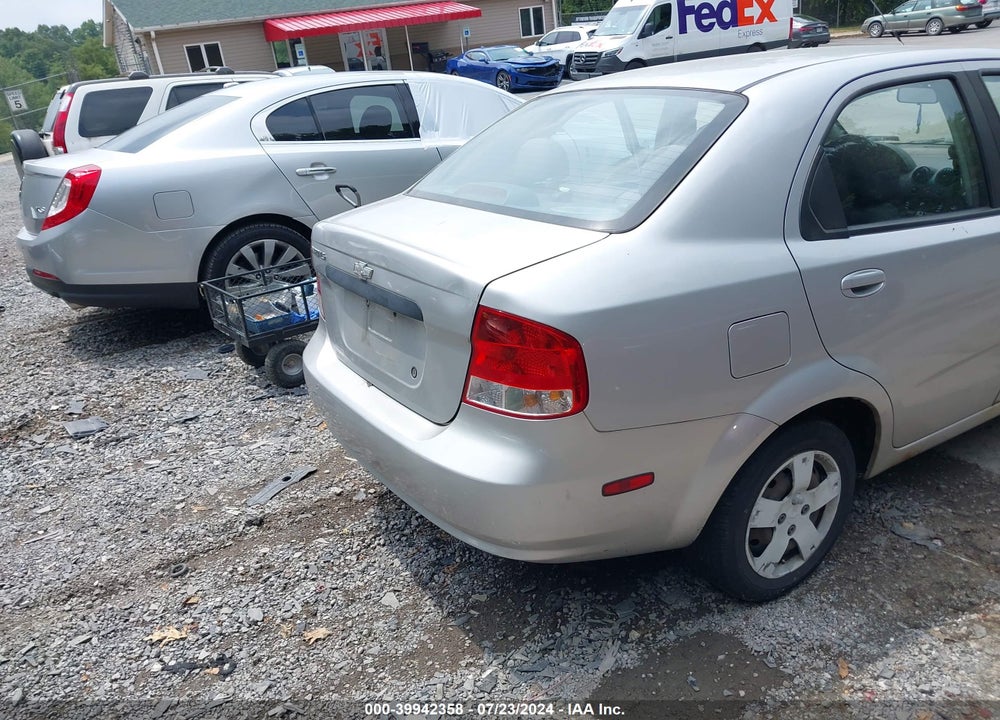 2006 CHEVROLET AVEO LS VIN: KL1TD56686B633408