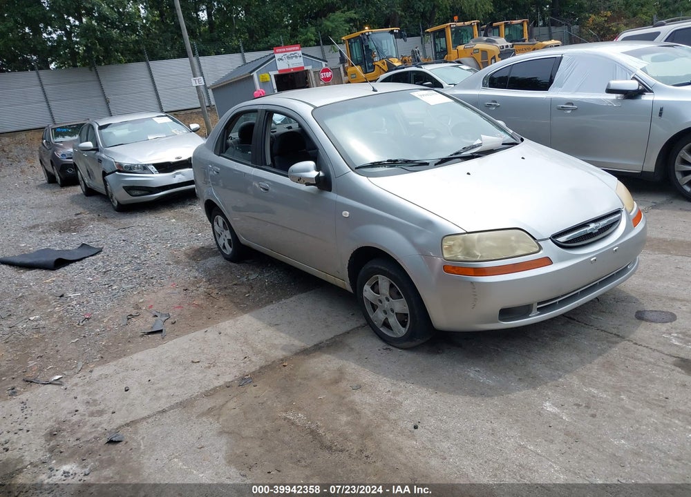 2006 CHEVROLET AVEO LS VIN: KL1TD56686B633408