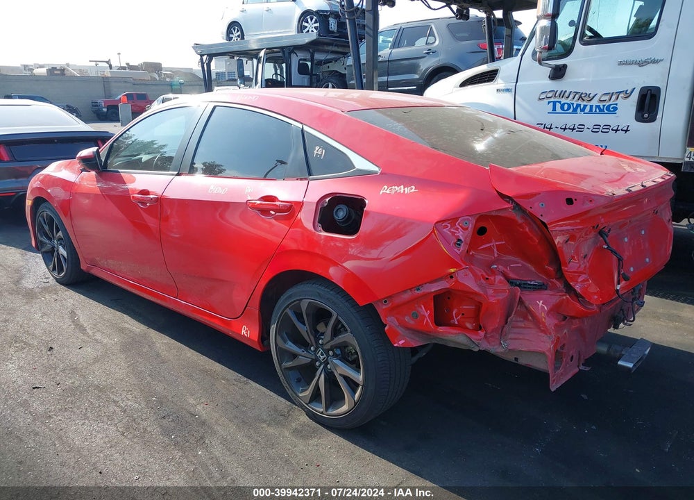 2019 HONDA CIVIC SPORT VIN: 2HGFC2E88KH510186