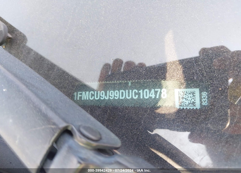 2013 FORD ESCAPE TITANIUM VIN: 1FMCU9J99DUC10478