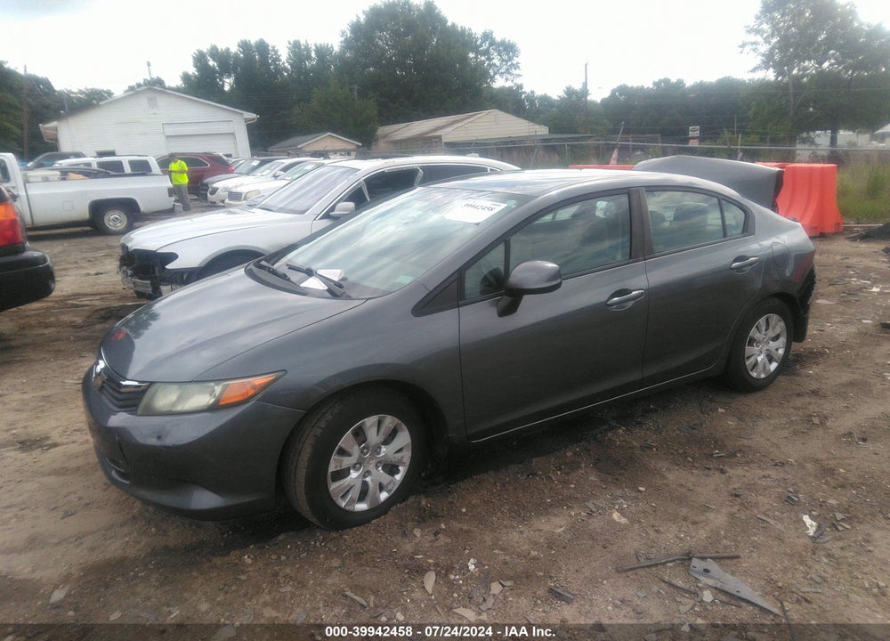 2012 HONDA CIVIC LX VIN: 19XFB2F57CE062817