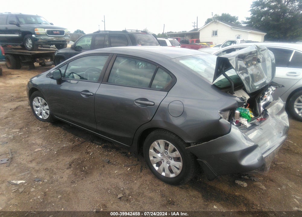 2012 HONDA CIVIC LX VIN: 19XFB2F57CE062817