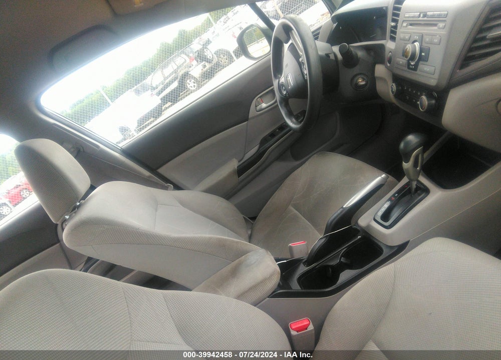 2012 HONDA CIVIC LX VIN: 19XFB2F57CE062817