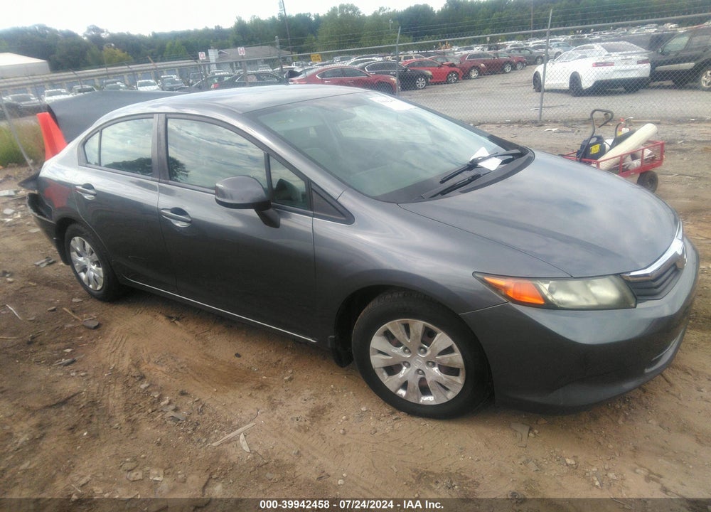 2012 HONDA CIVIC LX VIN: 19XFB2F57CE062817