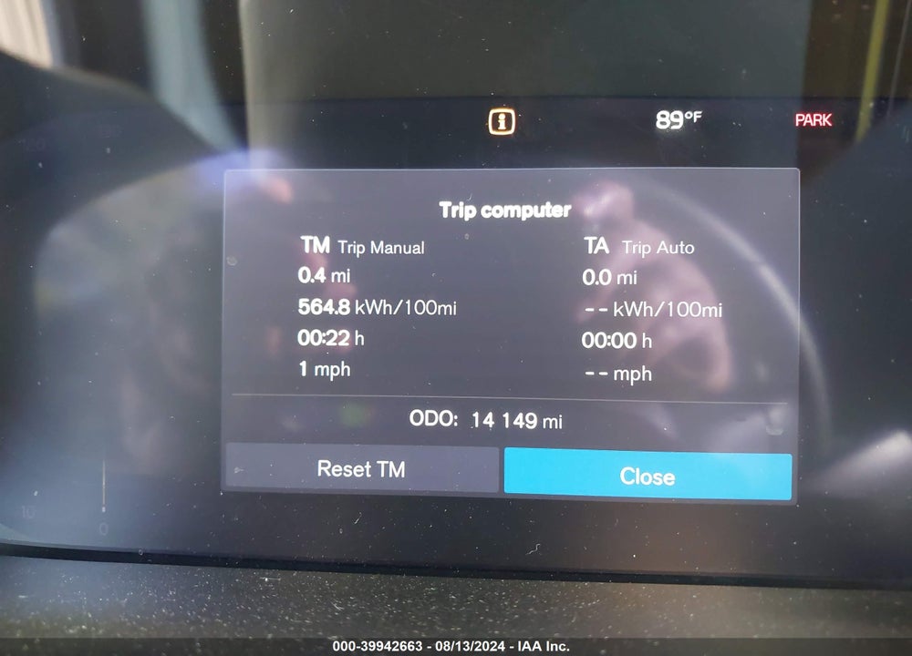 2022 VOLVO XC40 RECHARGE PURE ELECTRIC P8 TWIN ULTIMATE VIN: YV4ED3UB2N2762231