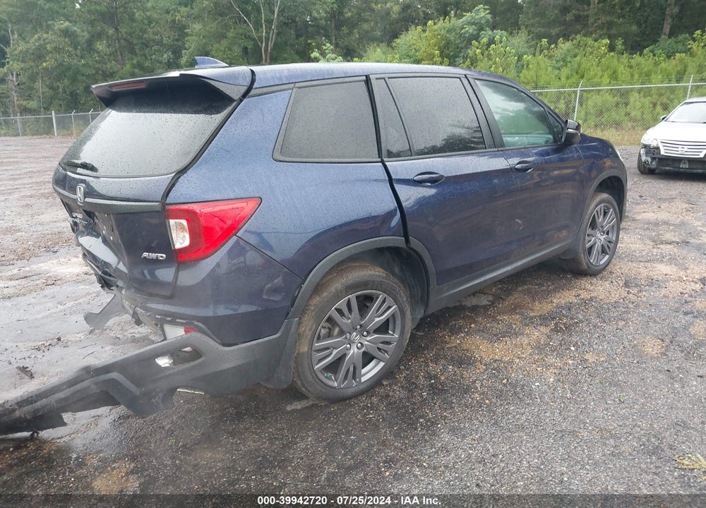2021 HONDA PASSPORT AWD EX-L VIN: 5FNYF8H52MB041236