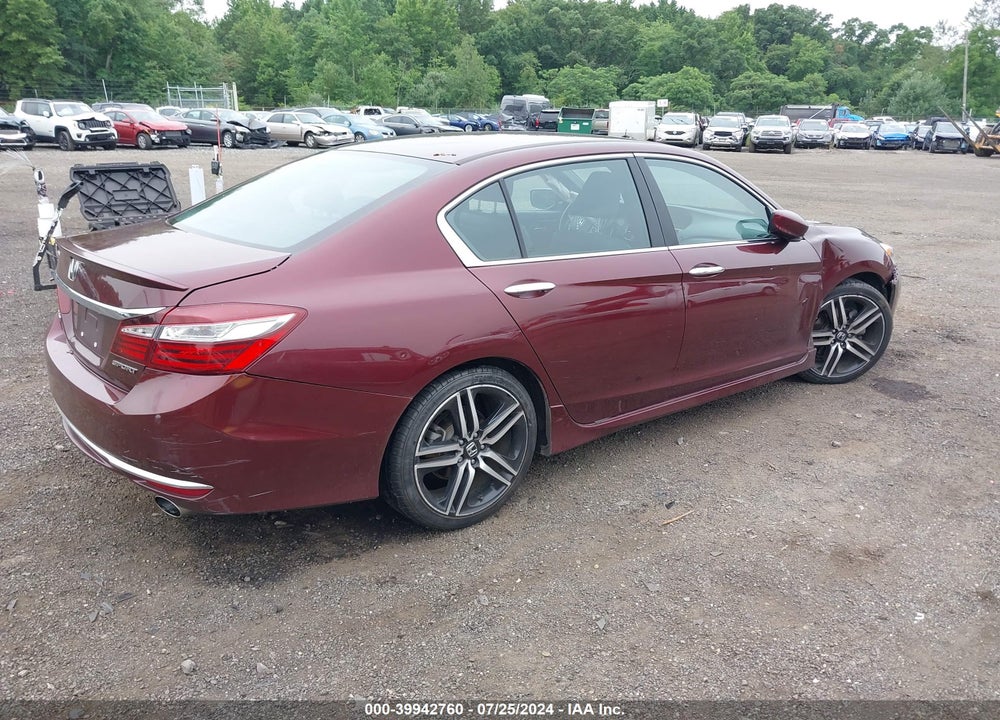 2016 HONDA ACCORD SPORT VIN: 1HGCR2F50GA204093