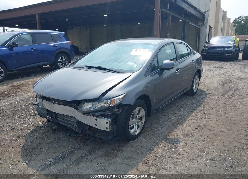 2013 HONDA CIVIC LX VIN: 19XFB2F50DE276422