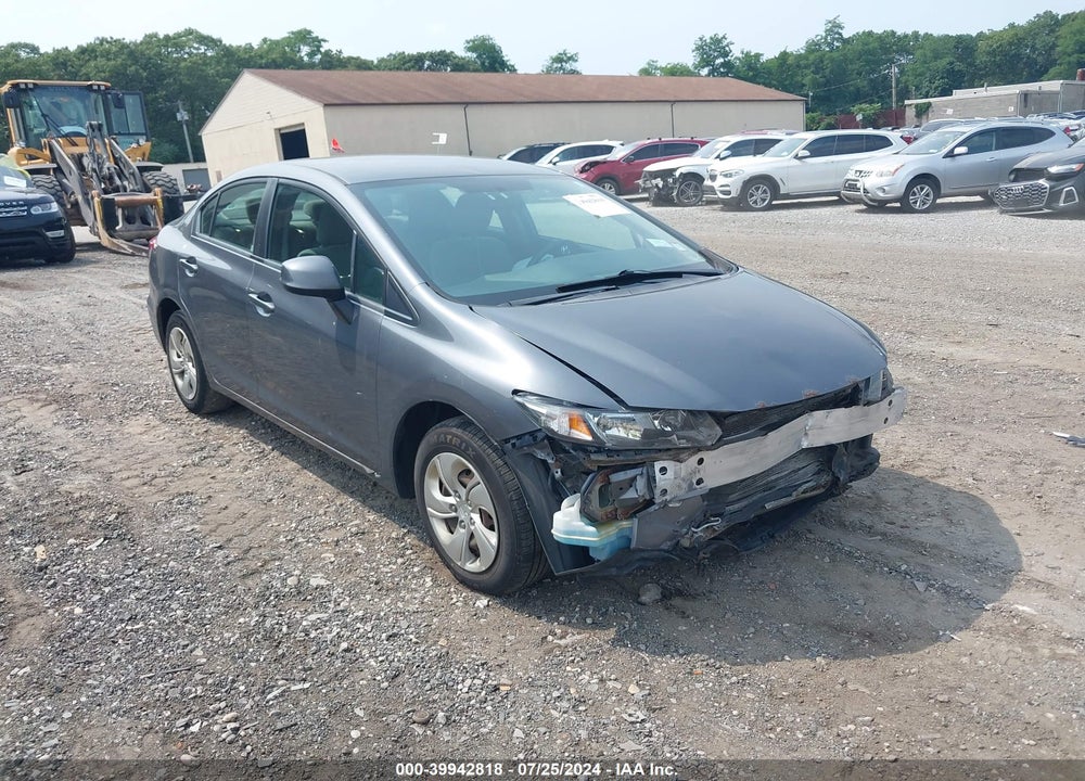 2013 HONDA CIVIC LX VIN: 19XFB2F50DE276422